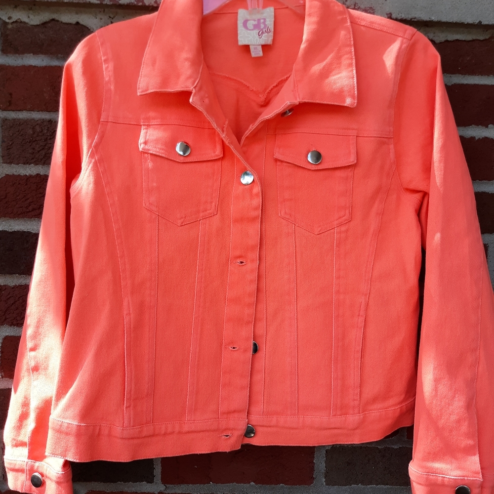 🆕 GB Gianni Bini orange jacket XL